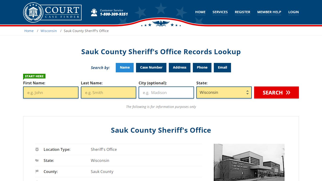 Sauk County Sheriff's Office | Baraboo, WI Public Records
