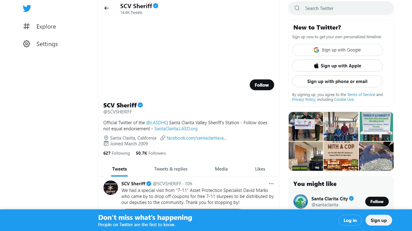 SCV Sheriff (@SCVSHERIFF) / Twitter
